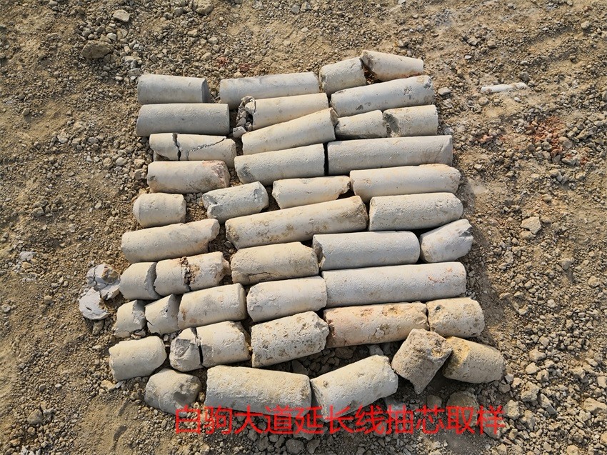 白驹大道延长线抽芯取样